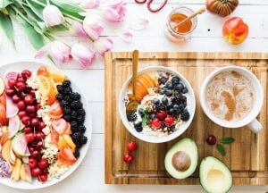 Fruit and vegetables on the table